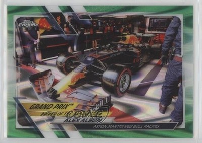 2021 Chrome Formula 1 Green RayWave Refractor /99 Alexander Albon Alex #170 0s5s
