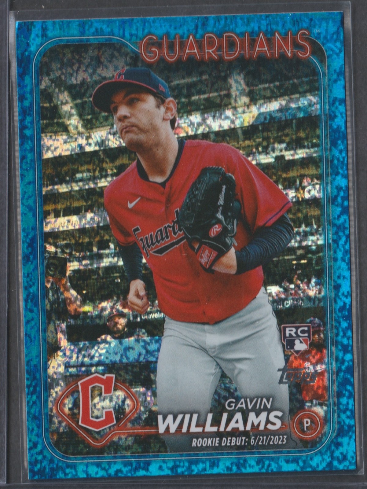 2024 Topps Update - Rookie Debut Gavin Williams #US294 Blue Foilboard 999/999
