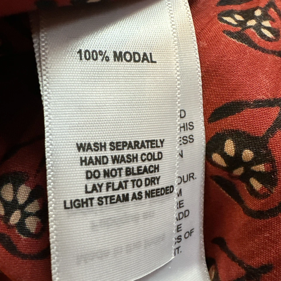 Falda Fruncida Colección Emerson Fry Love Tomas - Linterna Flor Rojo XS/Pequeña Foto 4 de 4