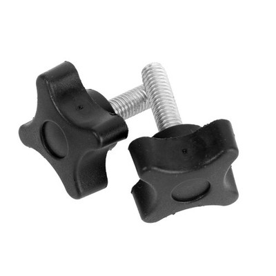 20pcs Edelstahlschrauben Haushalt Daumenschrauben Kreuzknopf (schwarz)