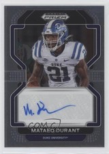 2023 Panini Prizm Draft Picks 2022 Update Mataeo Durant #RA-MDU Auto 10ba