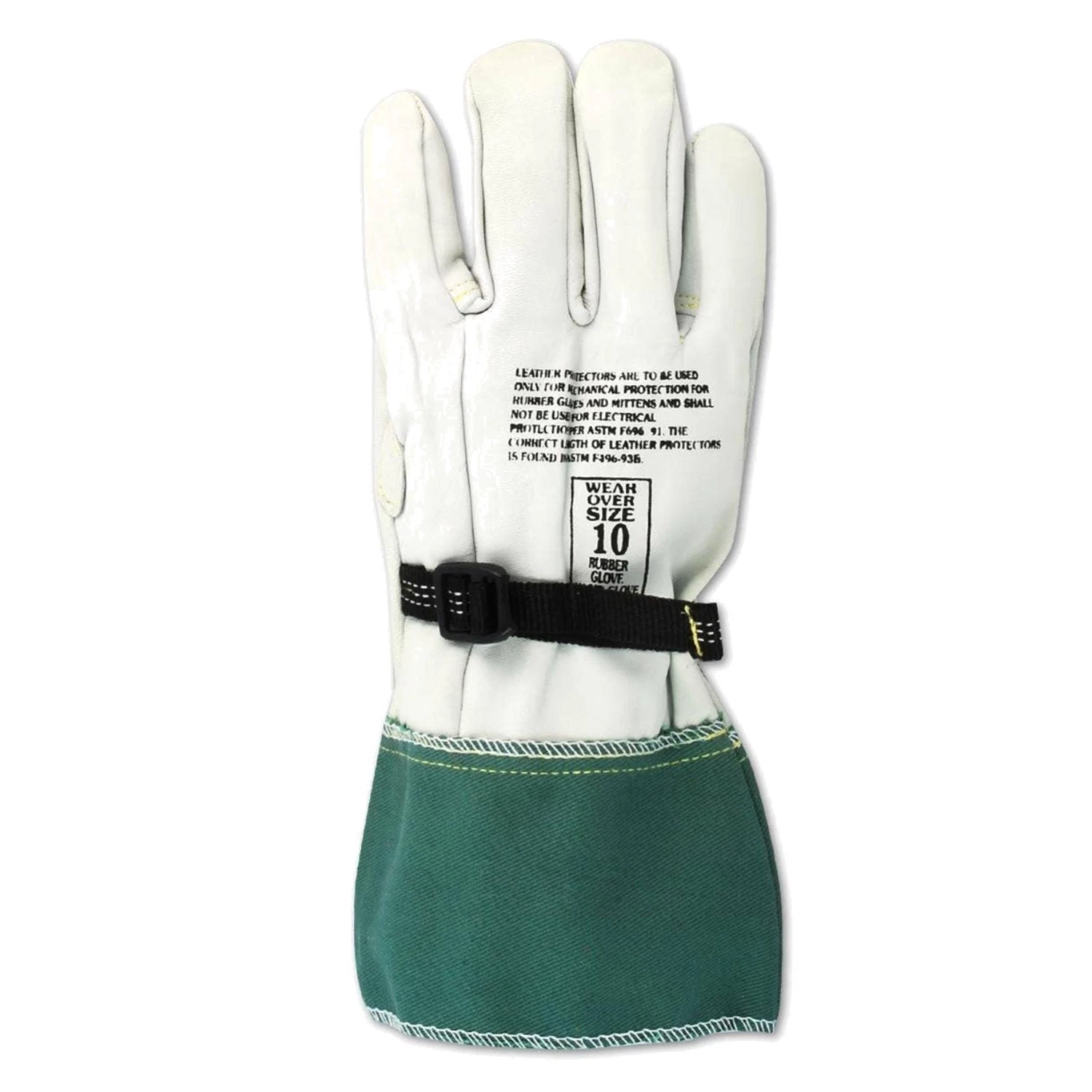 Leather Electrical Work Gloves, 1 Pair, 9/L, 13 in.