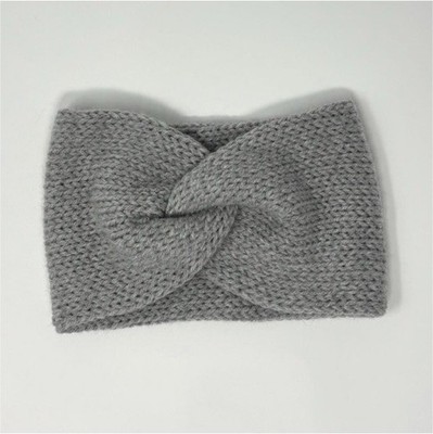 Gray Knit Ear Warmer 