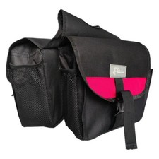 Saddle Bag with Mesh Pockets Secure Saddle Storage Bag Compact for Trail Rides