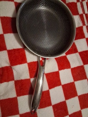 Hexclad Hybrid Nonstick Fry Pan 8.5 Inch Stainless Steel Used Read 