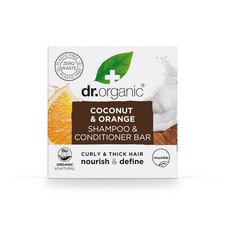 Image of Dr Organic | Coconut & Orange Shampoo/Conditioner Bar | 1 x 75g