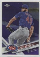 2017 Topps Chrome Purple Refractor /299 Jake Arrieta #53 fm0