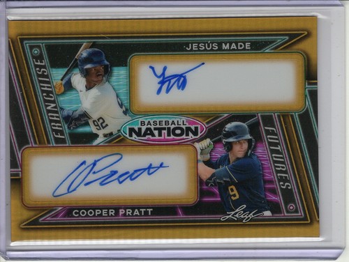 2026 LEAF BASEBALL NATION JESUS MADE/COOPER PRATT RC 2X-AUTO #1/1