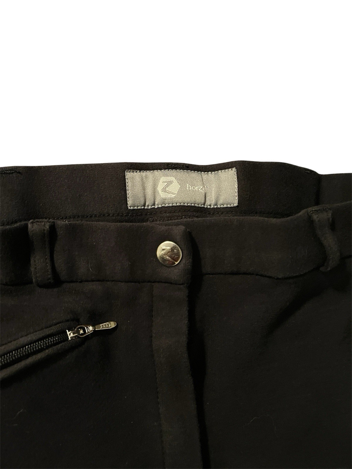 Horze Women’s Silicone Grip Full Seat Horse Riding Breeches Black Size 24