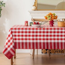 Checkered Tablecloth-Country Gingham Table Cloth-Rustic Farmhouse Tablecloths...