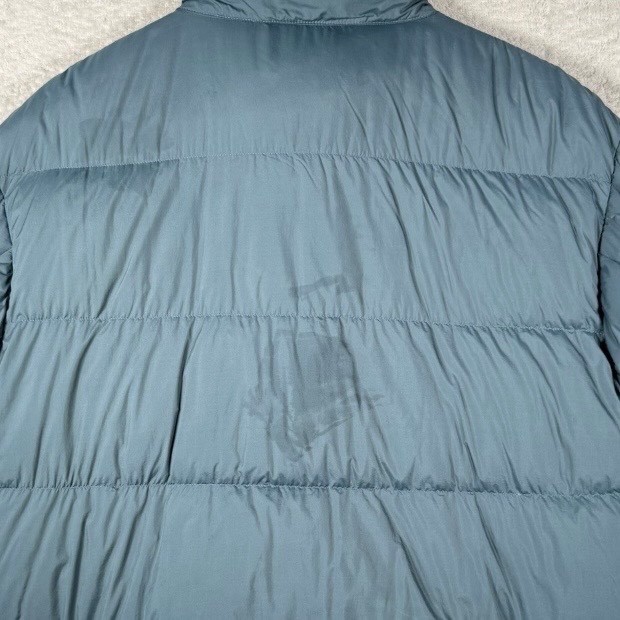 Uniqlo Powder Soft Down Jacket Womens Small Blue Puffer Nano Design Packable image 6