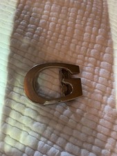 GUCCI ICONIC SILVER G BUCKLE Buckle only L 6 cm x W4 cm Belt fit w size 3cm 