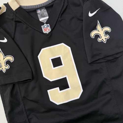 Nike On Field New Orleans Saints Drew Brees #9 Jugend Medium schwarz NFL Trikot
