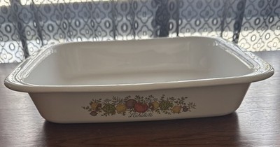 Vintage L'Echalote Spice of Life Corning Ware A-21 Lasagna Pan