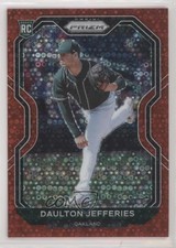 2021 Panini Prizm Red Donut Circle Prizm 30/99 Daulton Jefferies #95 2qw