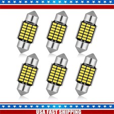 6pcs 31mm Festoon De3175 Led Mapdome Interior Light Bulbs 6000k White Canbus Us 6pcs 31mm Festoon De3175 Led Mapdome Interior Light Bulbs 6000k White Canbus Us