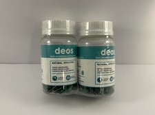 2 Pack DEOS Internal Deodorant Supplement Full Body Deodorizer 30Capsules/Bottle