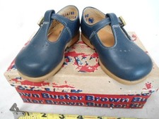BUSTER BROWN Shoes - Kitten Blue Sm 3 1/2 D - NOS New Old Stock