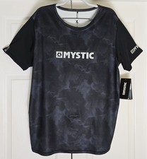 Men's NWT Mystic Boarding Shirt w/Hook Hole Majestic Rashvest Black Size XL