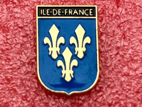 BROCHE ANCIENNE BLASON Lourdes Coat Of Arms Pin Armoiries Heraldique 2