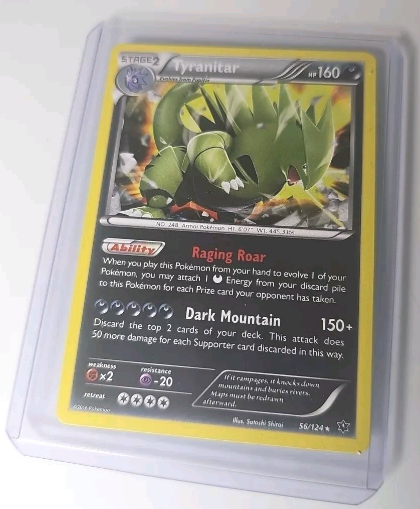 Tyranitar 56/124 NM Promo Cosmos Holo XY Fates Collide Pokemon Promo Card