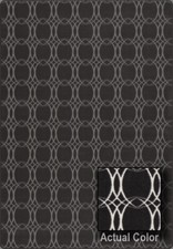 Milliken Noir Rings Loops Hoops Orbs Contemporary Area Rug Geometric Beltane