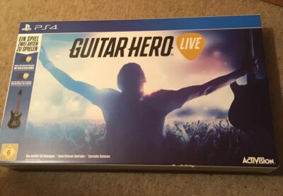 Guitar Hero Live: Guitar, Game & Dongle Bundle (PS4) NEW! Box/packaging Damaged