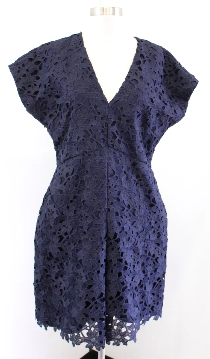 Banana republic navy 2025 lace dress