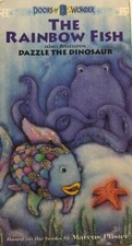 Doors of Wonder-The Rainbow Fish/Dazzle the Dinosaur(VHS,1999)TESTED-VERY RARE