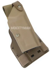 Safariland Coyote RH Holster Leg Shroud For Operator Colt M45A1 Pistol No Light