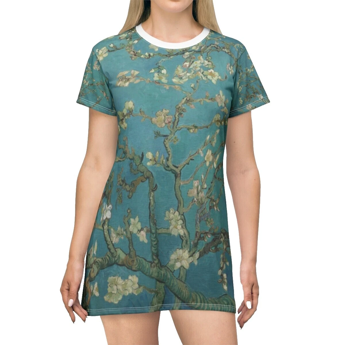Camisetas floral vestidos para mujeres