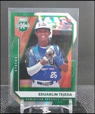 2021 Panini Elite Extra Edition Eduarlin Tejada Status Green Die-Cut /25 DPL