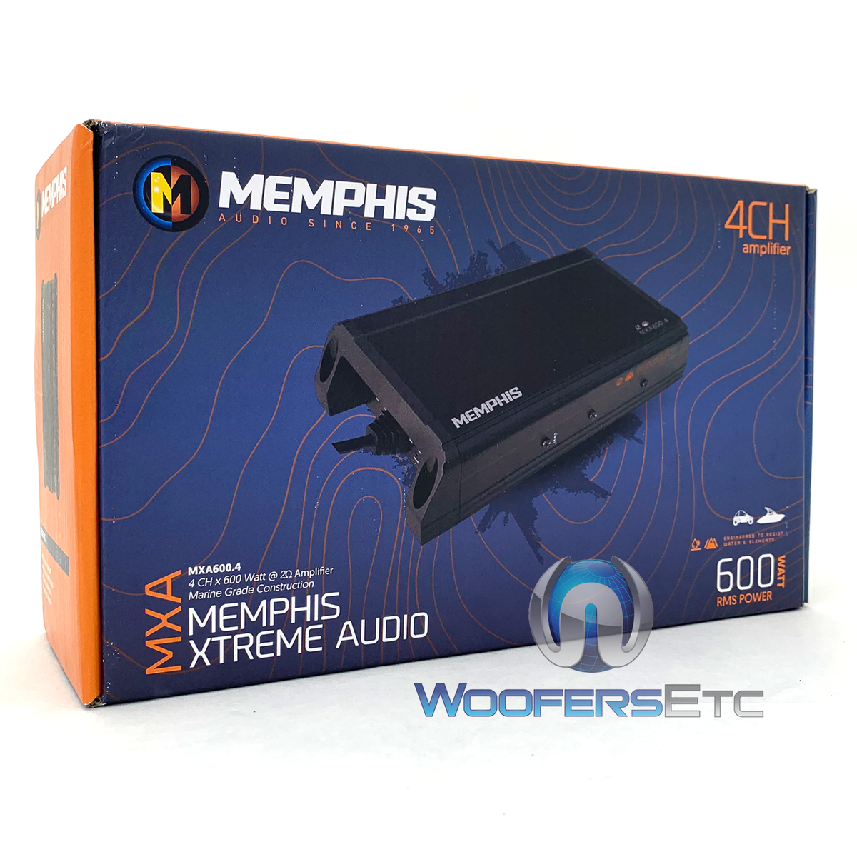 MEMPHIS AUDIO MXA600.4 CHANNEL 600W RMS COMPONENT SPEAKERS MARINE