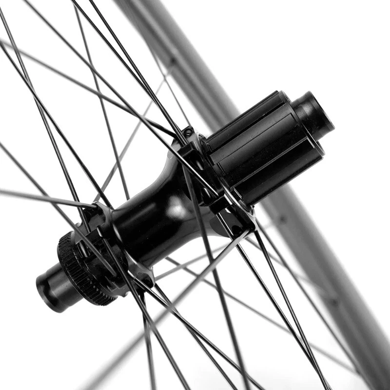 700C 28x50mm Carbon Fiber Road Bicycle U Shape Wheelset Disc Brake Tubeless 24H - Image 4 of 4