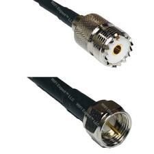 RG58 SO239 UHF Female to F MALE Coaxial RF Cable USA-Ship Lot