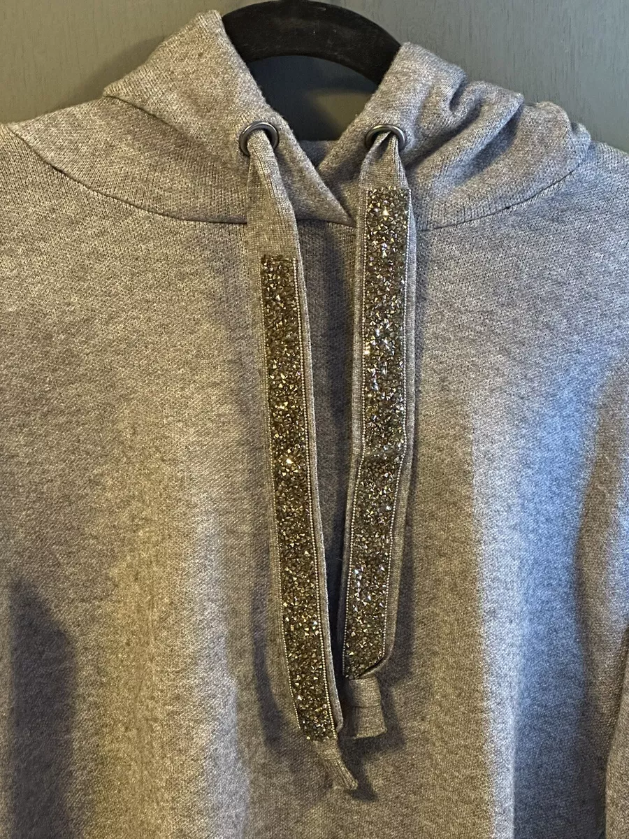 Embellished hotsell drawstring hoodie