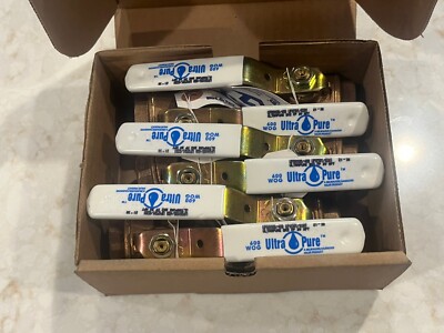 (6 PCS) 3/4'' FNPT Lead-Free Bronze Brass Full-Port Ball Valves, 600 WOG, USA