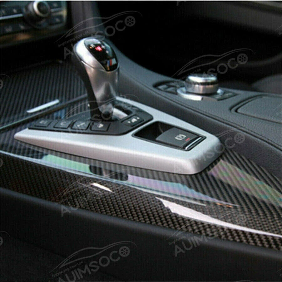 Car Stickers 7D High Gloss Black Carbon Fiber Vinyl Wrap Film DIY 1ft x 5ft - Image 4 of 4