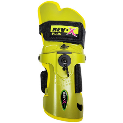 LORD FIELD REV-X Plus Bowling Wrist Support Protector, Right Mammoth, Lime, S