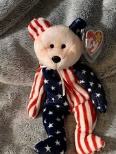 TY Beanie Baby 1999 - SPANGLE THE GLORY BEAR NEW OUT OF COLLECTION PINK FACE