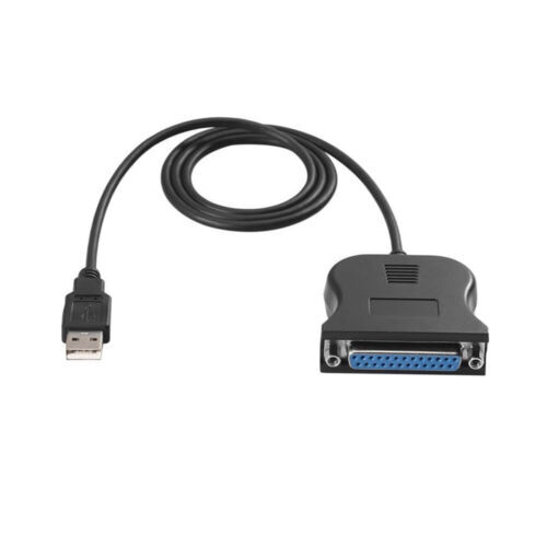New USB to IEEE 1284 DB25 25-Pin Parallel Printer Female Adapter Cable Cord - Photo 2/7