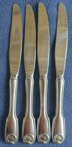 4 REED & BARTON Stainless COLONIAL SHELL 1961 Dinner KNIVES - 8 1/2" Glossy - Picture 2 of 5
