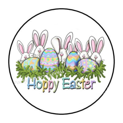 10cm Auto-Aufkleber Sticker Decal Laptop Farbe Happy Hoppy Easter Bunny R1561