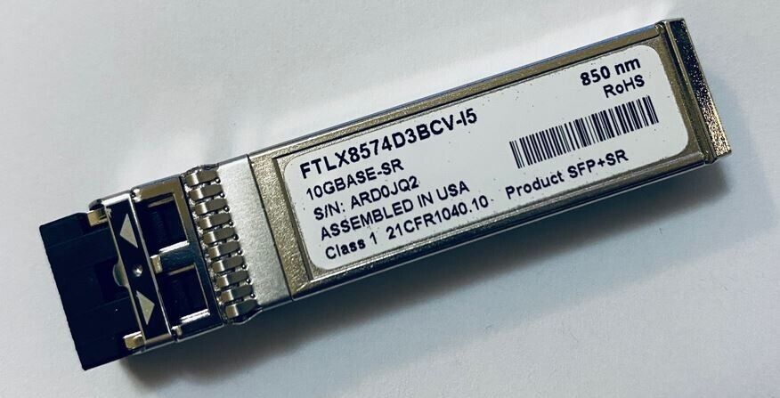 INTEL FTLX8574D3BCV-I5 compatible Ethernet SFP+SR Optics INTEL FTLX8574D3BCV-I5 compatible Ethernet SFP+SR Optics