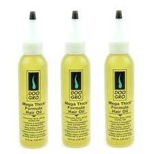 3 Pack Doo Gro Mega Thick Formula Hair Oil 4.5 oz