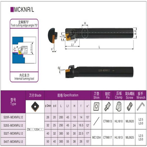 S32T-MCKNL12 CNC Lathe Internal Turning Tool Holder Boring Bar For CNMG120404 - Picture 4 of 5