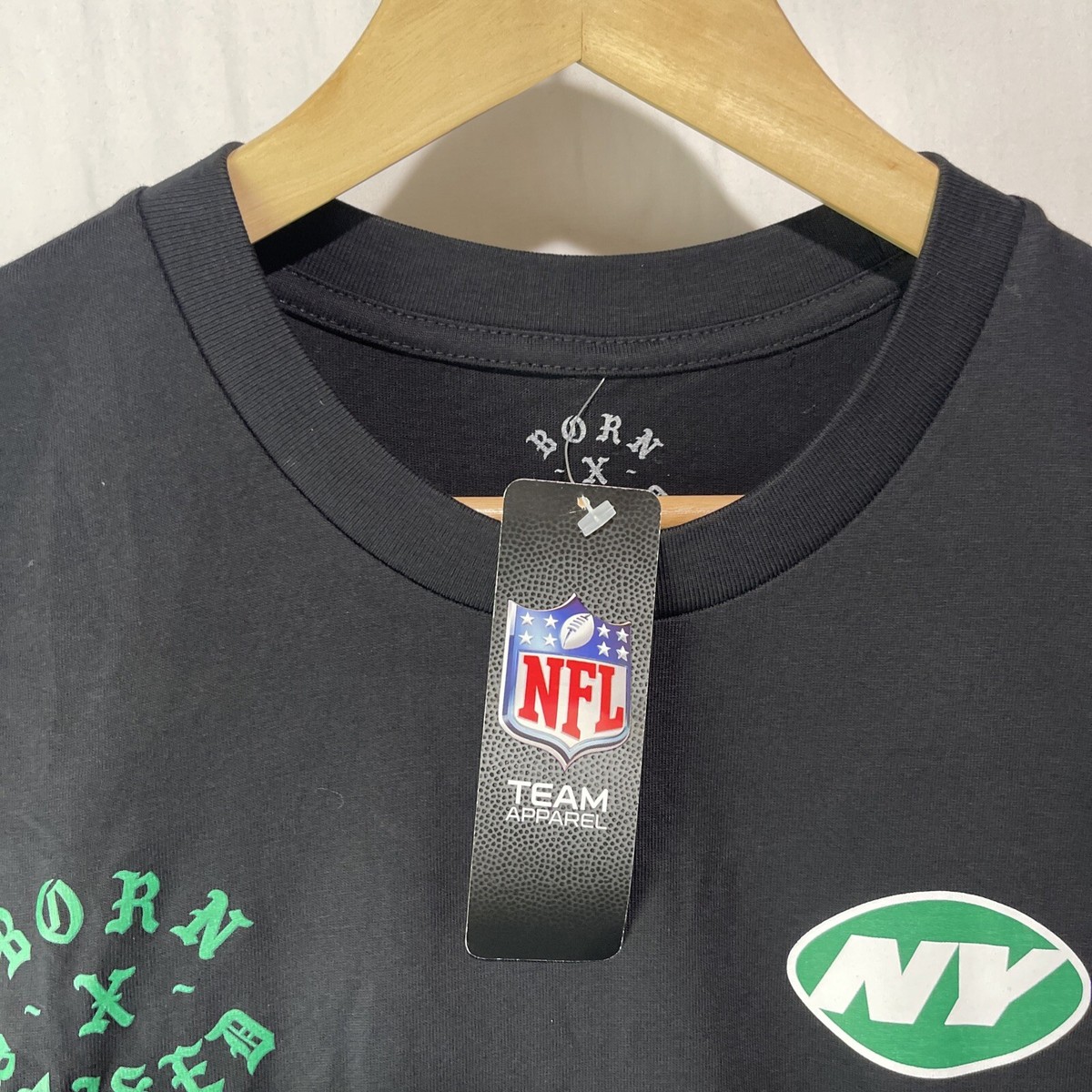 NFL× BORN X RAISED × NY JETS コラボT /2XL 黒 unisex-born-x-raised-black-new