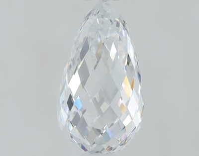 Lab Grown Diamond HPHT Briolette 0.58 Cts F VS1 Clarity Loose Diamond