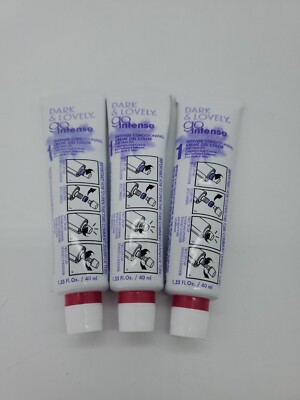 3x Dark & Lovely Go Intense Conditioning Creme Gel Color #1 Super Black ONLY