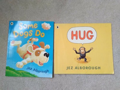 Einige Hunde tun und umarmen von Jez Alborough 2 Bücher 